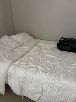 Full size bed frame + mattress