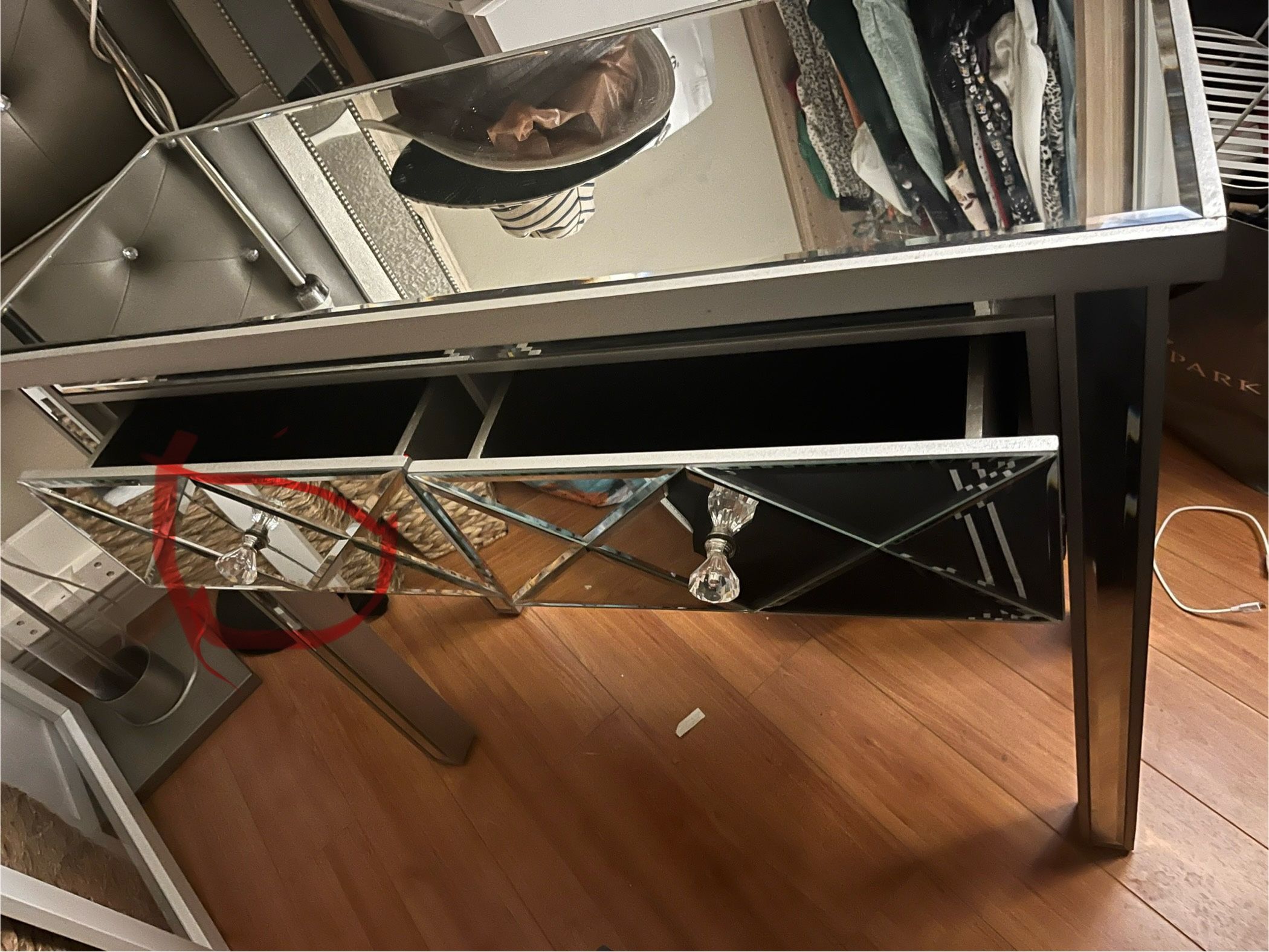  Entry Mirror Table, Vanity or desk