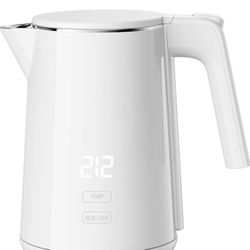 Electric Kettle, 1.0L 1200W Fast Heat with Auto Shut-Off, Boil-Dry Proof, 7 Temperature Control Teapot, Double Wall Stainless Steel Water Boiler Heate