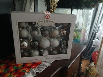 New In Box 42 CT Hand Crafted Ornaments 
