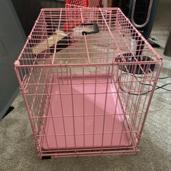 PINK Dog Crate