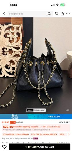 New women handbag small square black