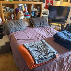 Queen Size Bed frame/ Dresser For Sale 