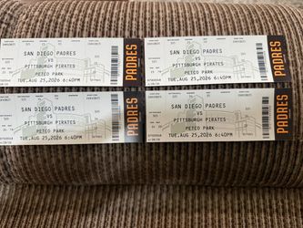 4 Padres vs Pirates Tickets – Aug 25, 2026