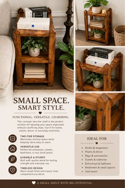 Wooden shelf