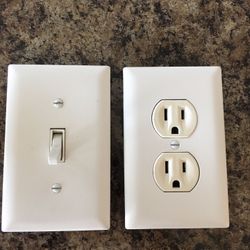 Dozens of electrical outlets, light switches, and wall plates