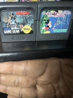 Sega Game Gear Games The Predator 2 And Mickey Mouse
