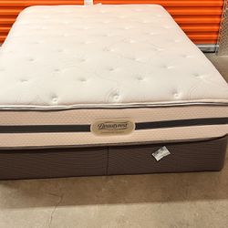 Full Size Beautyrest Mattress - Box Spring And Frame Optional