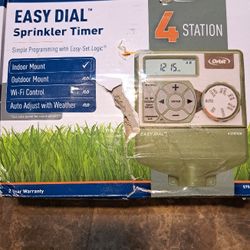 Orbit 4-Station Easy Dial Indoor Sprinkler Timer In Box