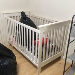 White Baby Crib