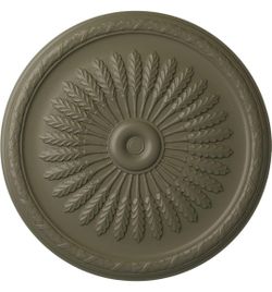 (Brand New in Pack)  Ekena Millwork CM36JUSSF - 36"OD x 1 1/2"P Juniper Ceiling Medallion (Fits Canopies up to 7") - Ceiling Medallion, Spartan Stone 