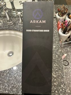 Arkam heated beard straightener brush