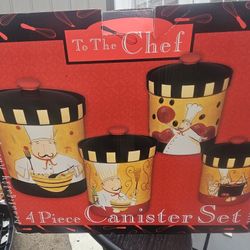 Price Is Firm.. Brand New...To The Chef For Kitchen Canisters