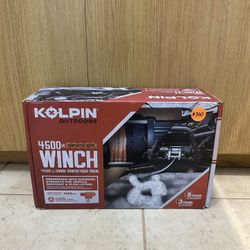 KOLPIN OUTDOOR 4500 LB. SYNTHETIC ROPE WINCH 