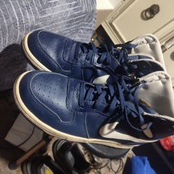 Nike Air Jordans Blue High Top Size 13