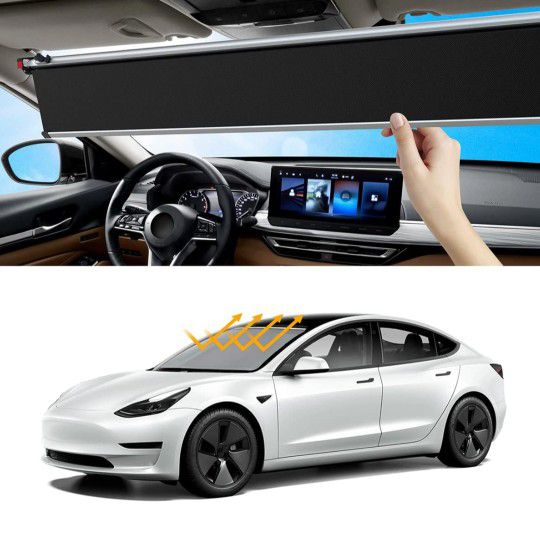 45.5 X 35.4 X Automatic Car Scaling Windshield Sun Shade, Automotive Interior Sun Protection, No Need for Repeated Disassembly
