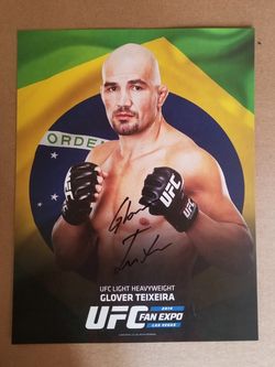 UFC Glover Texeira 8×10 autograph