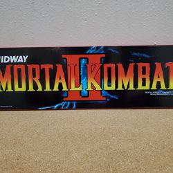 Arcade 1up Mortal Kombat (Non-lit) Replacement Marquee. 