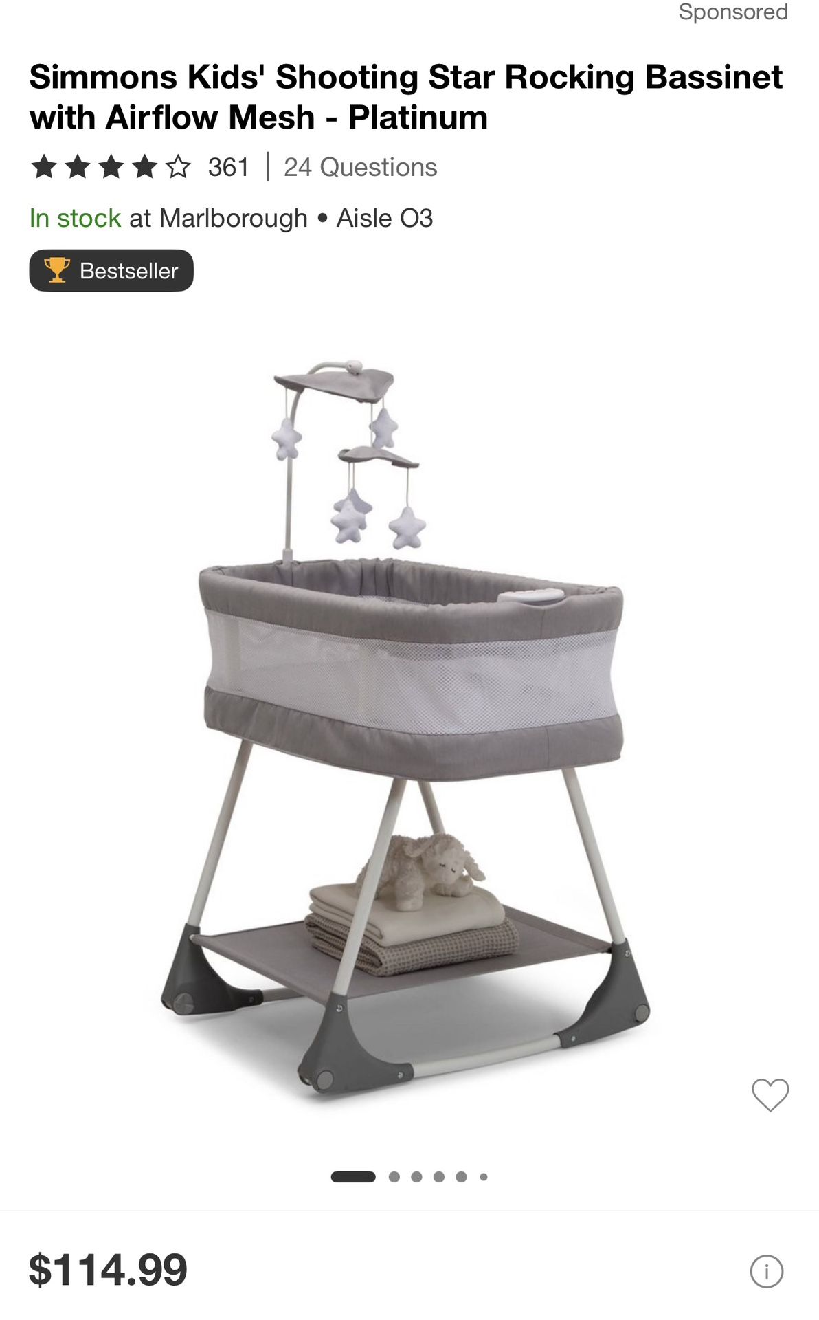 kids Rocking bassinet