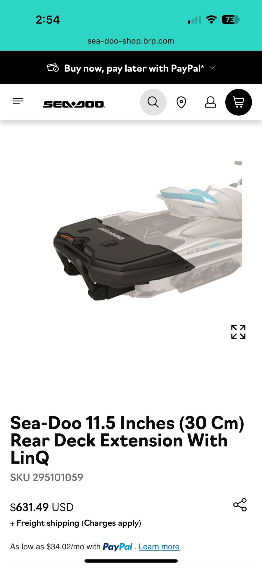 Seadoo Rear Deck Extension
