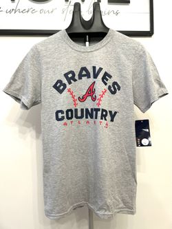NWT Men's Atlanta Braves Heather Gray Size Small