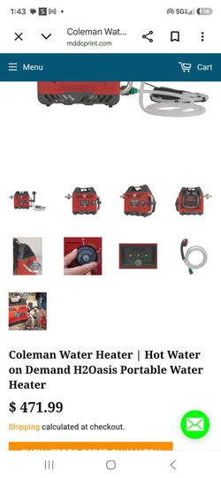 Coleman  portable shower