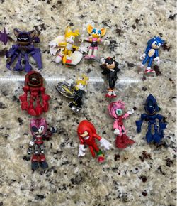Sega Jakks Sonic The Hedgehog Assorted Figures Lot