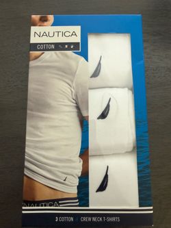 Nautica cotton crew neck tshirts - new