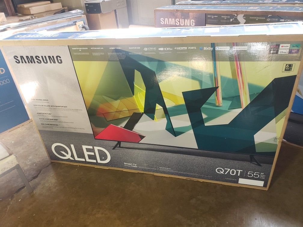 Tv Samsung 55", Q70T, 4k, 240 Refresh Rate, Google, Excellent