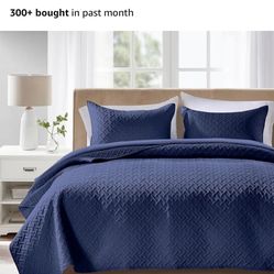 Great Deal New Blue Microfiber King Size Comforter 