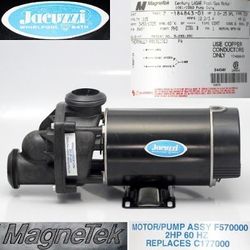 MagneTek Century Pool/SPA Tub Motor/Pump ASSY 2HP 2-SPD, 115V, 60 HZ, F570000