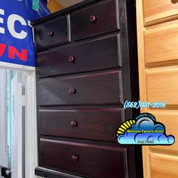 Duplex Cherry Pinewood Dresser Cajonera Comoda 