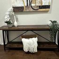 NEW 70” Long Console Table - Walnut
