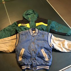 Boys Jackets. Columbia Size 6/7. New Legends Baseball Jacket Size 5/6 M. $10 Each.