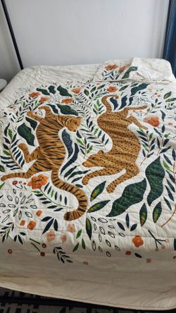 Crate and Kids Jungle Bedding Set Full/Queen
