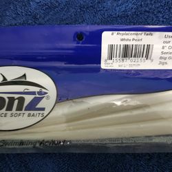 Ronz Performance Soft Baits 8" Replacement Tails 