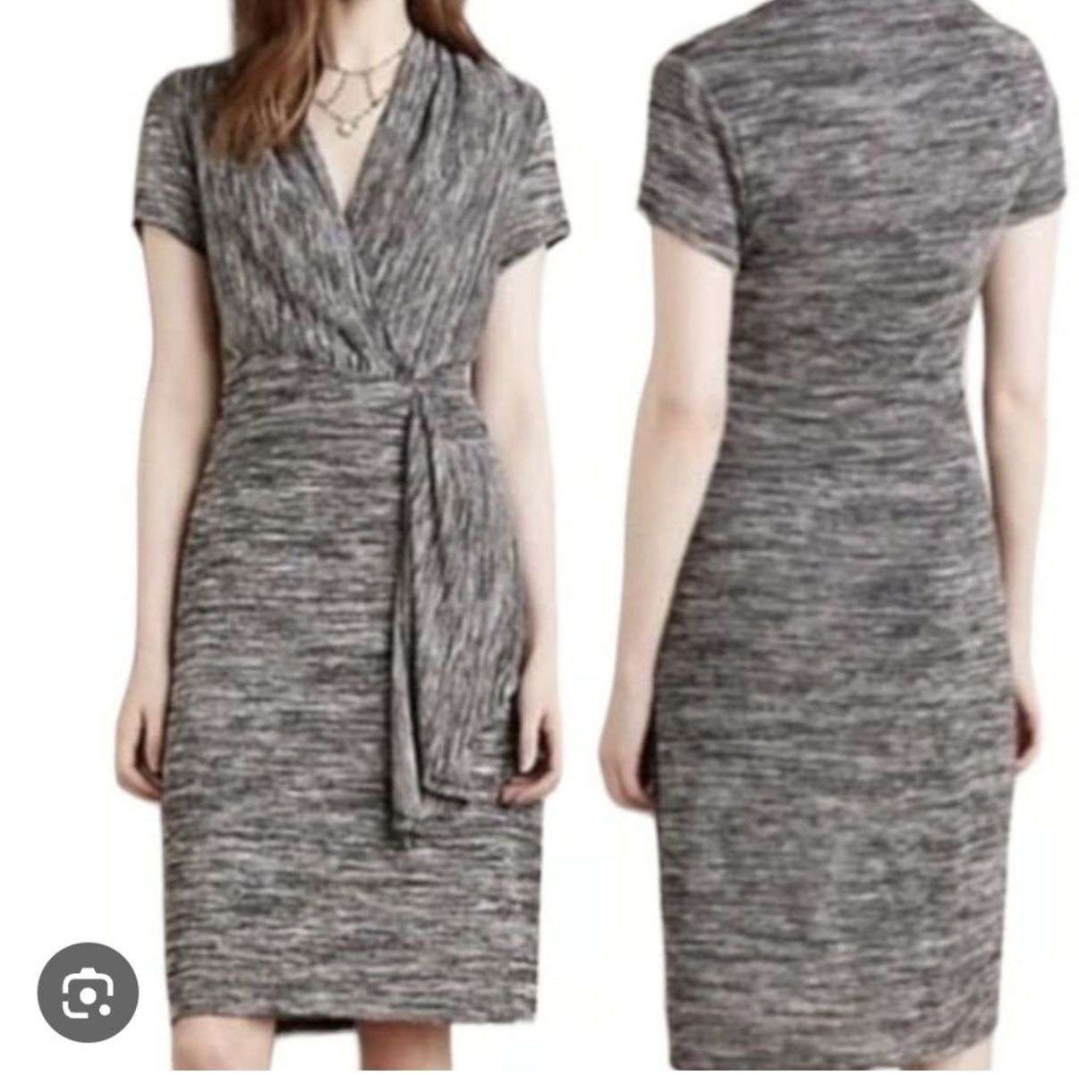 Maeve Anthropologie Faux Wrap Sweater Dress - Size Large