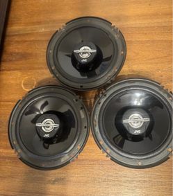 For Sale: Set of 3 JVC CS-J620 6.5” 2-Way Coaxial Car Speakers – 300W Peak Excellent condition set of three JVC CS-J620 6.5-inch 2-way coaxial car spe