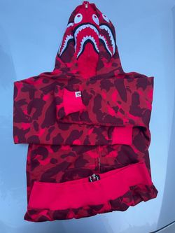 Red shark zipup