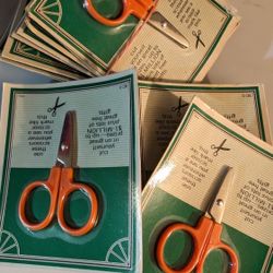 Small Tiny Scissors Lot Of 10. Party, Gift Prizes, Sewing, Embroidery, Cut Balloon Ribbons. East or 