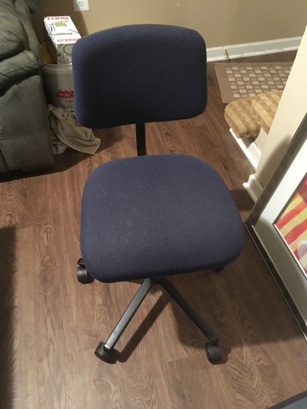 Blue office chair