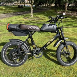 Upgraded Ariel Rider X-Class 3300w 72v 45A 45mph Ebike Full Suspension Fat Tire Fast Electric Bicycle