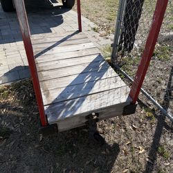 Wood Cart - antique dolly