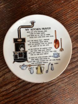 My Kitchen Prayer Decorative Plate