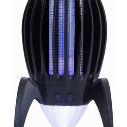 Bug Zapper Outdoor Bug Repellent Rechargeable Camping Lamp Waterproof Mosquito Killer Fly Trap Mosquito Repellent Portable Bug Zapper for Outdoor, Pat