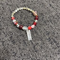 Taylor Swift Bracelet With Charm Reads- Strong Is Beautiful!