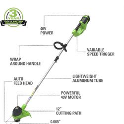 Greenworks Electric Weed Trimmer