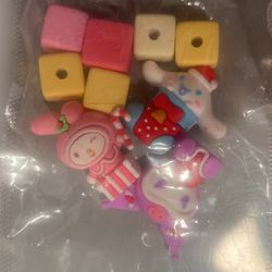 4bags Of Charm Beads And Pen Topper  All For $20