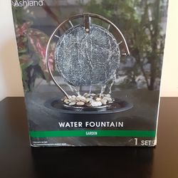 Brand New Ashland Tabletop Water Fountain Comes With Base, Top, Pump, and Bag of Rocks.


