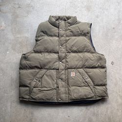 Vintage Carhartt Olive Puffer Vest